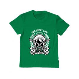 Tricou adler copil axe verde mediu
