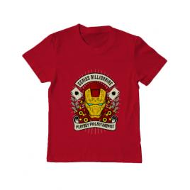 Tricou adler copil genius billionaire rosu