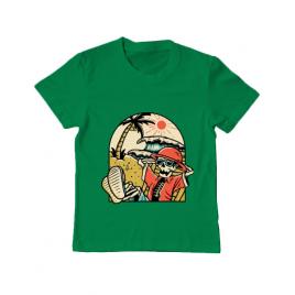 Tricou adler copil have a break verde mediu