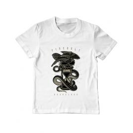 Tricou adler copil hourglass alb