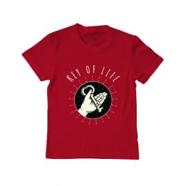 Tricou adler copil key of life rosu
