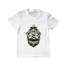 Tricou adler copil lighthouse alb