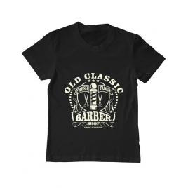 Tricou adler copil old classic barber negru