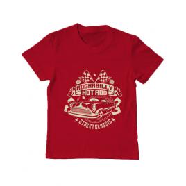 Tricou adler copil rockabilly hotrod rosu