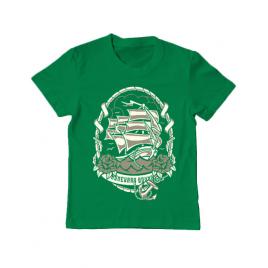 Tricou adler copil ship verde mediu