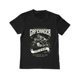 Tricou adler copil speed of caferacer negru
