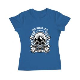 Tricou adler dama axe albastru azuriu