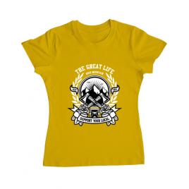 Tricou adler dama axe galben