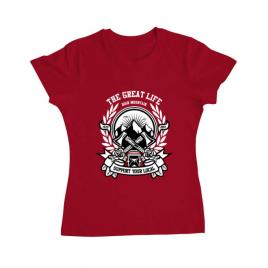Tricou adler dama axe rosu
