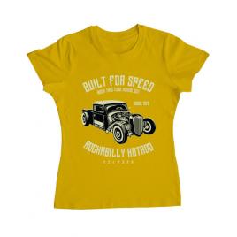 Tricou adler dama built for speed galben