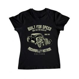 Tricou adler dama built for speed negru