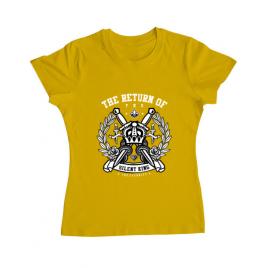 Tricou adler dama crown galben