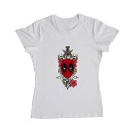 Tricou adler dama hard to kill alb