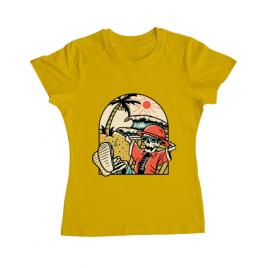 Tricou adler dama have a break galben