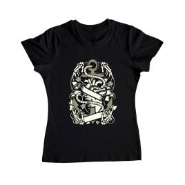 Tricou adler dama heart and anchor negru