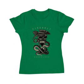 Tricou adler dama hourglass verde mediu