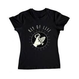 Tricou adler dama key of life negru