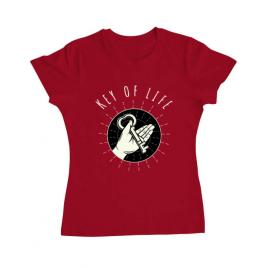 Tricou adler dama key of life rosu