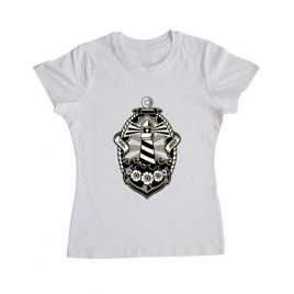 Tricou adler dama lighthouse alb