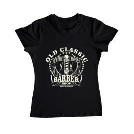 Tricou adler dama old classic barber negru