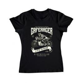 Tricou adler dama speed of caferacer negru