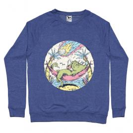 Bluza adler barbat asteroid day albastru melanj