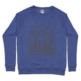Bluza adler barbat into the mountain albastru melanj
