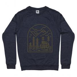 Bluza adler barbat into the mountain denim inchis