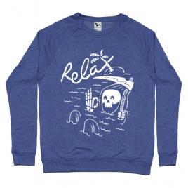 Bluza adler barbat relax albastru melanj