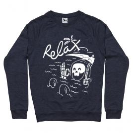 Bluza adler barbat relax denim inchis