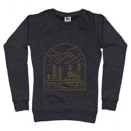 Bluza adler dama into the mountain negru melanj