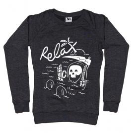 Bluza adler dama relax negru melanj