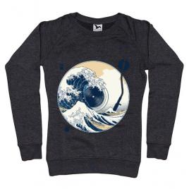 Bluza adler dama the great wave off sound negru melanj