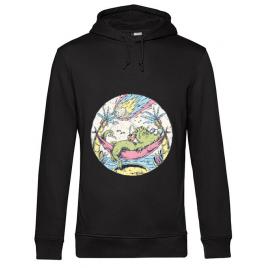 Hoodie barbat cu gluga asteroid day negru