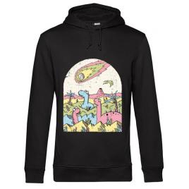 Hoodie barbat cu gluga asteroid negru