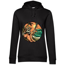Hoodie dama cu gluga have a nice day negru