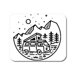 Mousepad personalizat go outdoor alb