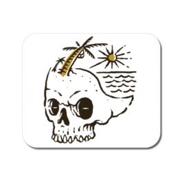 Mousepad personalizat skull island alb