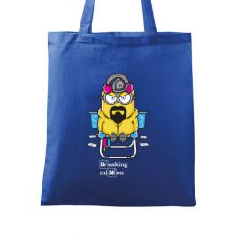 Sacosa din panza breaking minion albastru regal