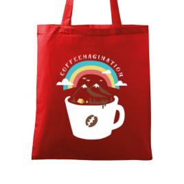 Sacosa din panza coffeemagination rosu
