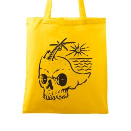 Sacosa din panza skull island galben