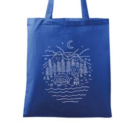 Sacosa din panza the great outdoors albastru regal