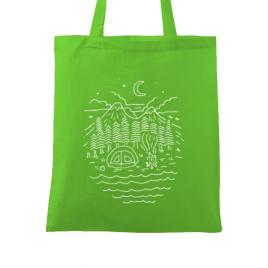 Sacosa din panza the great outdoors verde mar