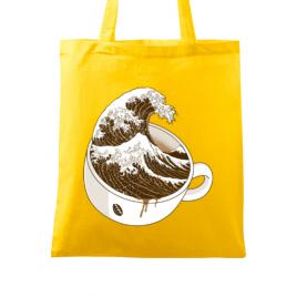 Sacosa din panza the great wave off coffee galben