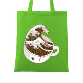 Sacosa din panza the great wave off coffee verde mar
