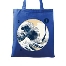 Sacosa din panza the great wave off sound albastru regal