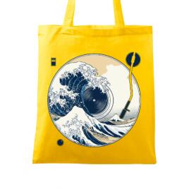 Sacosa din panza the great wave off sound galben