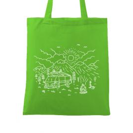 Sacosa din panza wander verde mar