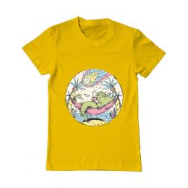Tricou adler barbat asteroid day galben