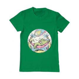 Tricou adler barbat asteroid day verde mediu